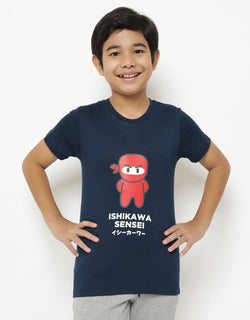 Td Kids BT168 kaos anak ishikawa sensei navy