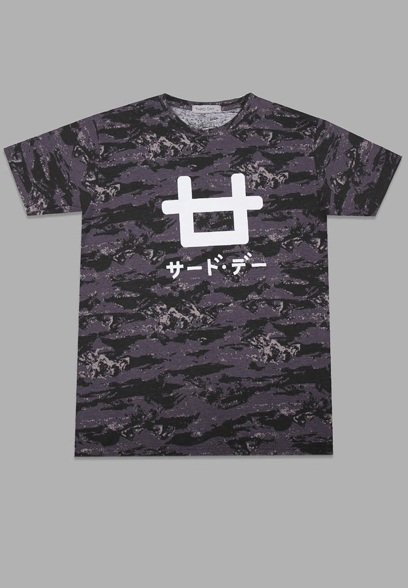 Third Day MT907S s/s Men Grey Camo-As Logo