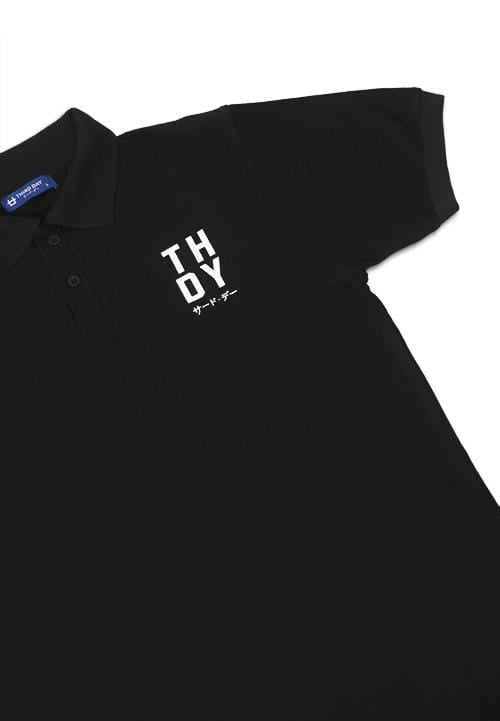 Third Day MTD36D men polo THDY Blk Polo shirt Hitam