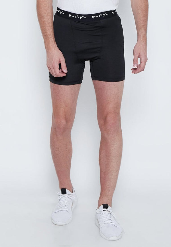 Third Day MB078 Boxer Katakana Celana Pendek Shorts Waist Hitam