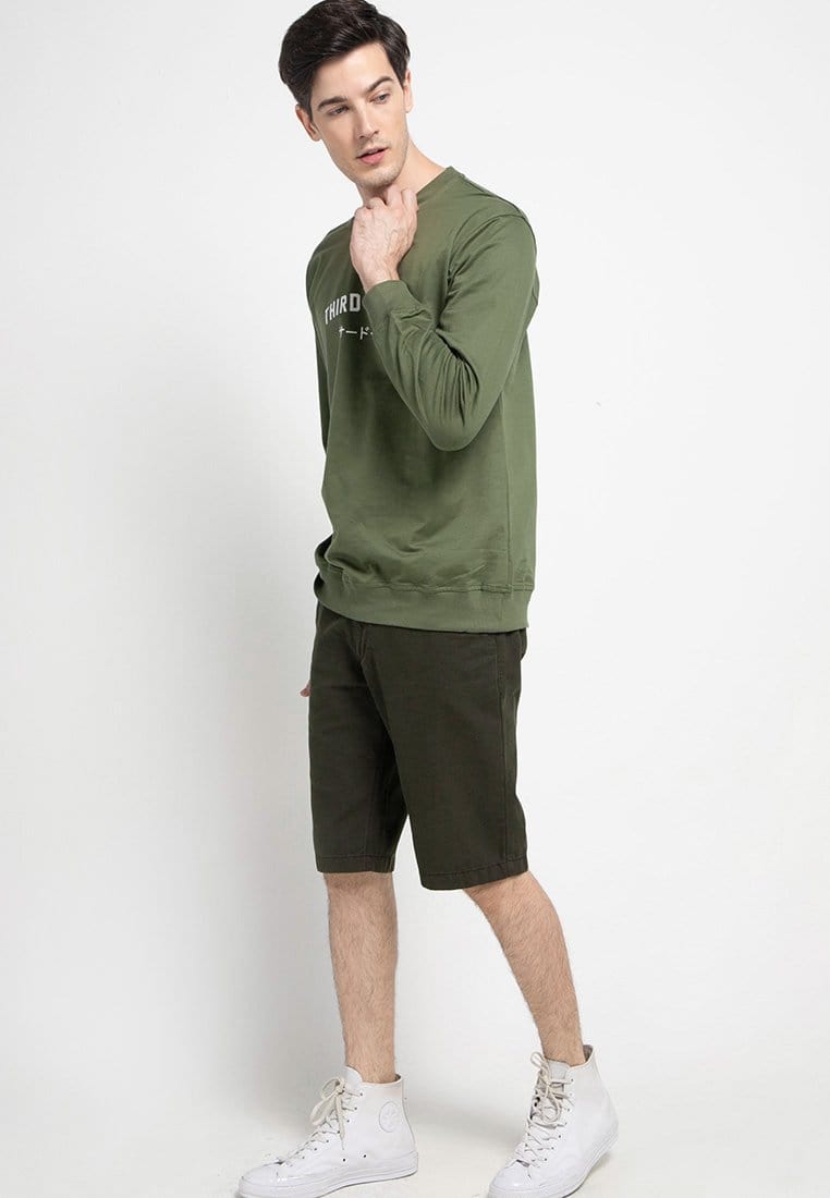 Third Day MO198 sweater casual pria dateng tdco hijau army