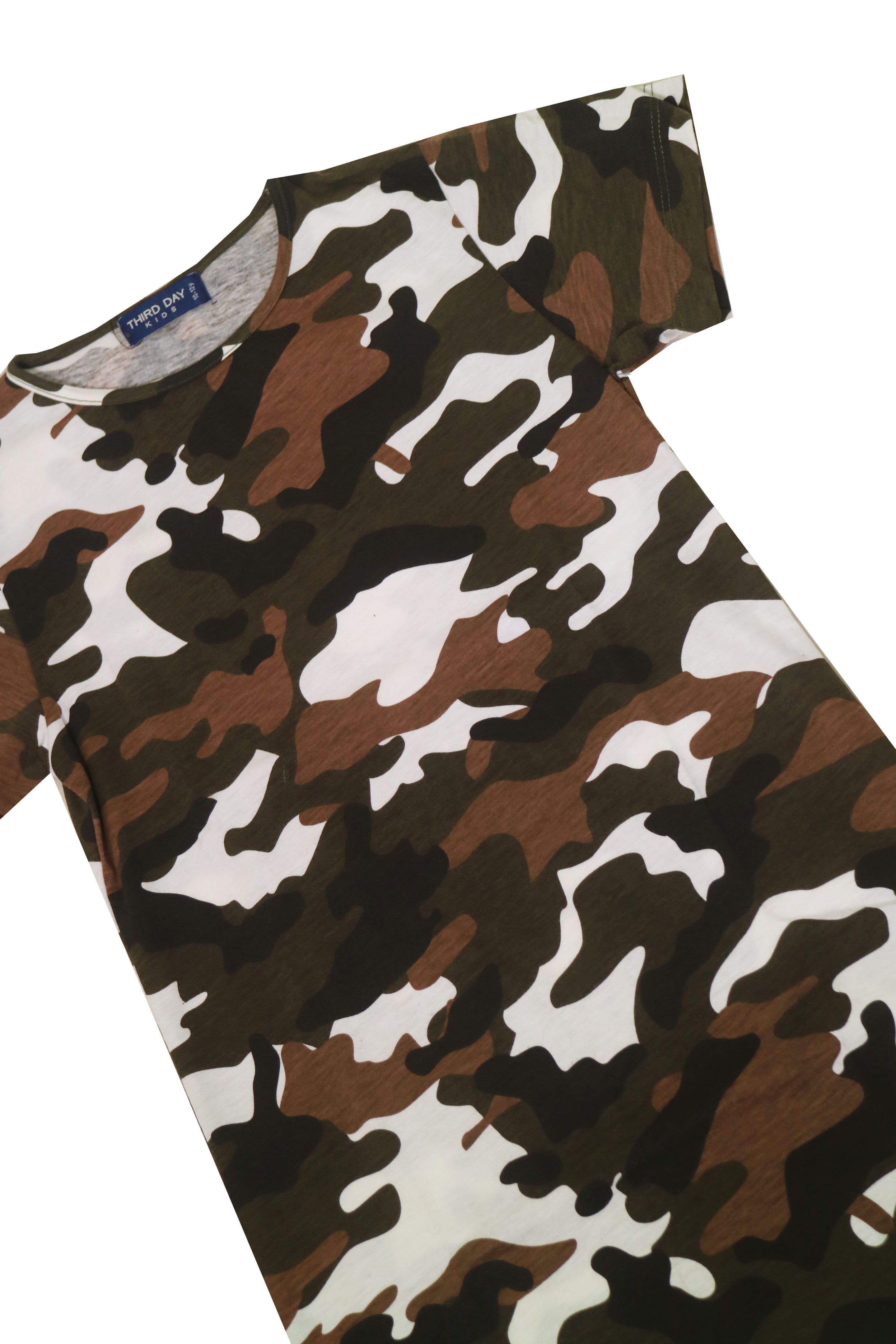 Td Kids GT088T Md Girl Camo-pg gr-wh