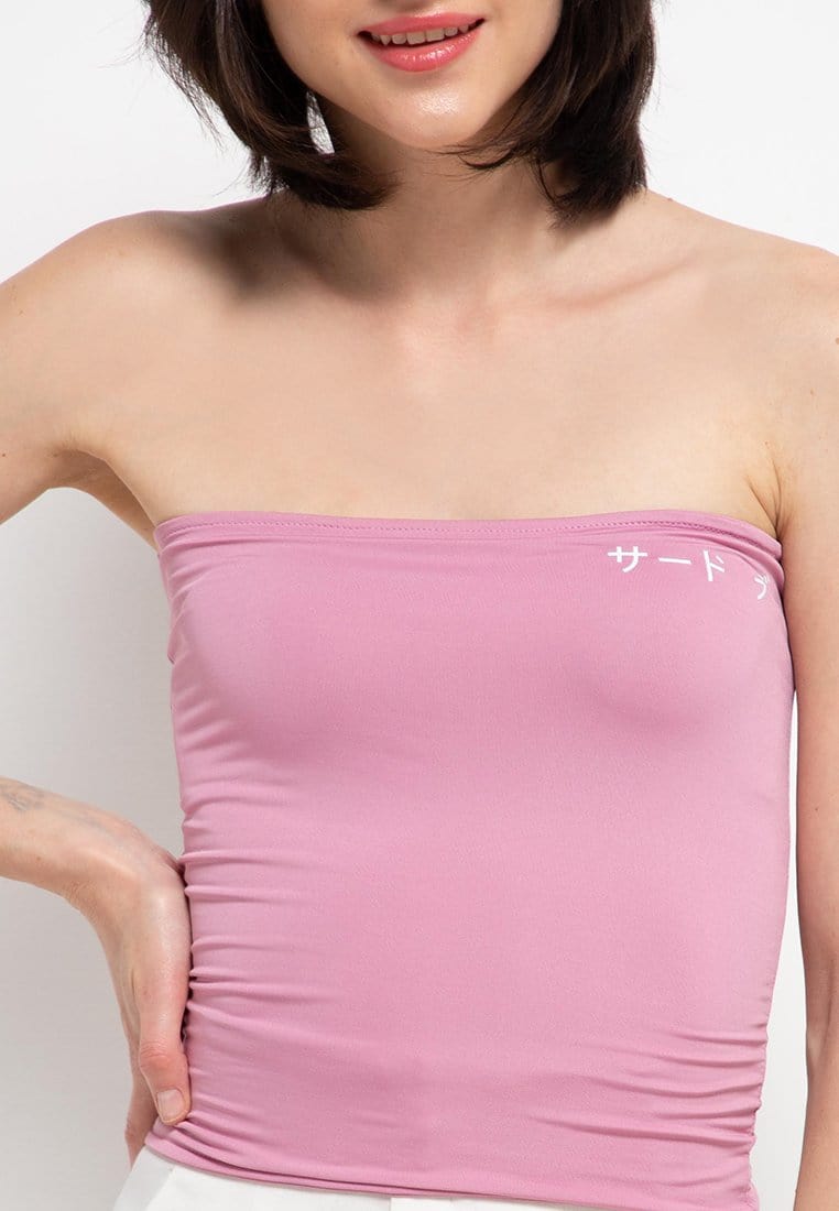 Third Day LTD68 Kemben Tube Top Panjang Pink Katakana