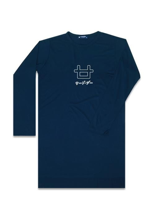 Third Day LTC76 mls logo outline navy hijab lengan panjang