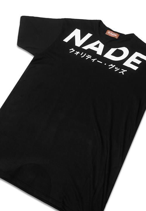 Nade NT272 big nade neck blk T-shirt Hitam