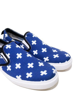 Nade NH022 Slip On Shoes Plus Signs Blue