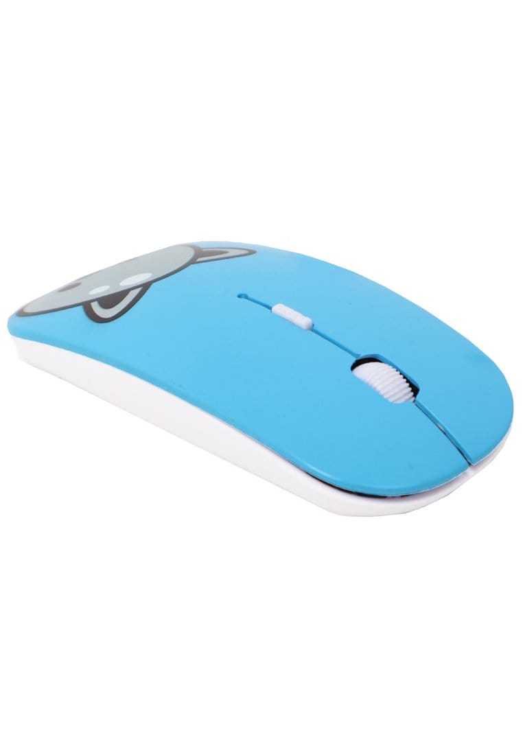 Td Friends AE002 Mouse Wireless Bluetooth Lucu Tdfriends Biru Muda Tido Robo