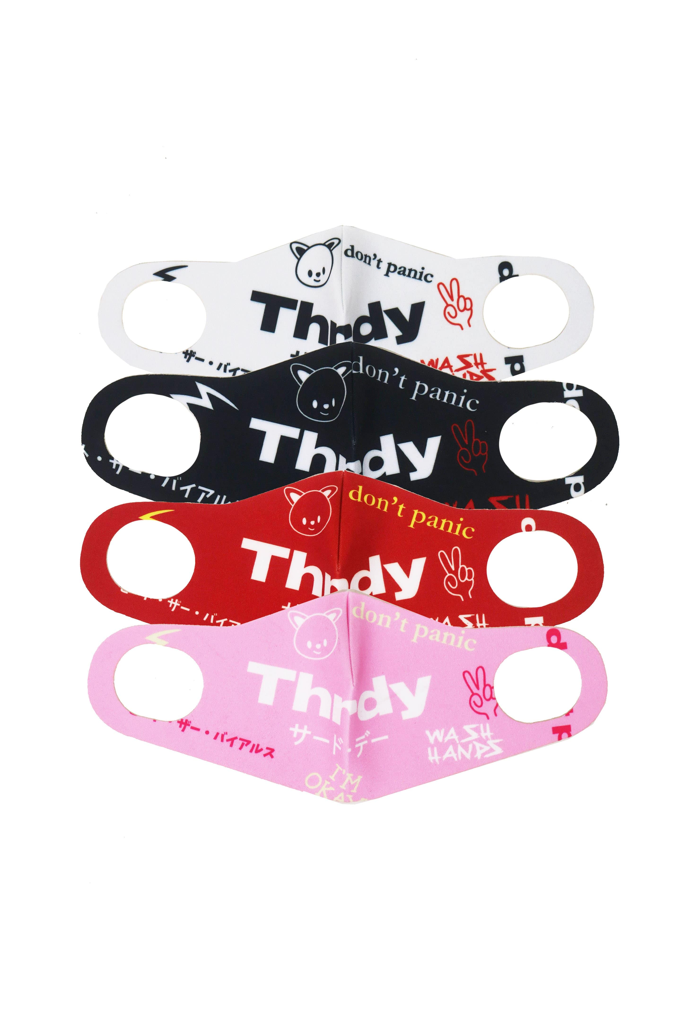 Third Day AMA40 4pcs masker korea printing thrdy don't panic