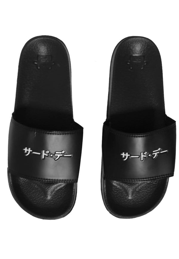Third Day AMA84 Sandal Slip On Pria Katakana Hitam
