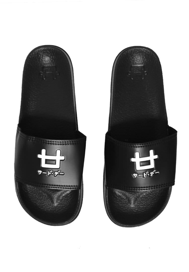 Third Day AMA85 Sandal Slip On Pria Logo Icon Hitam