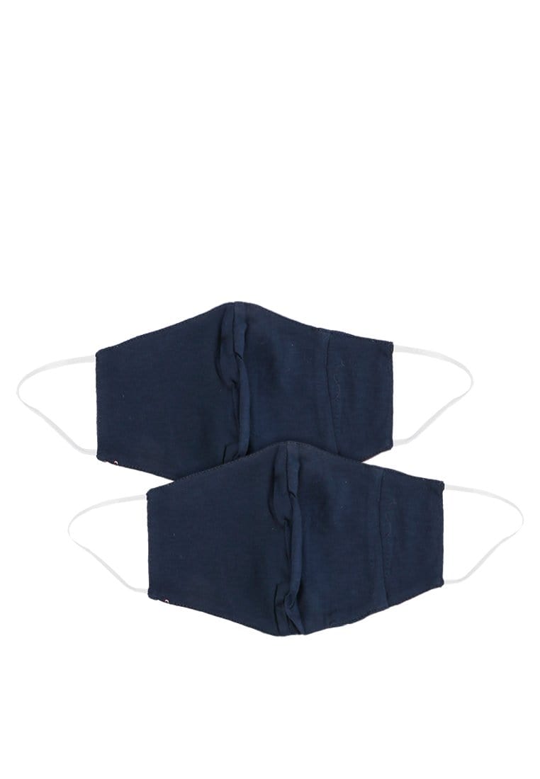 Nade Japan AMB17 2pcs Masker kain instacool 2ply bisa tissue earloop motif daun api merah biru