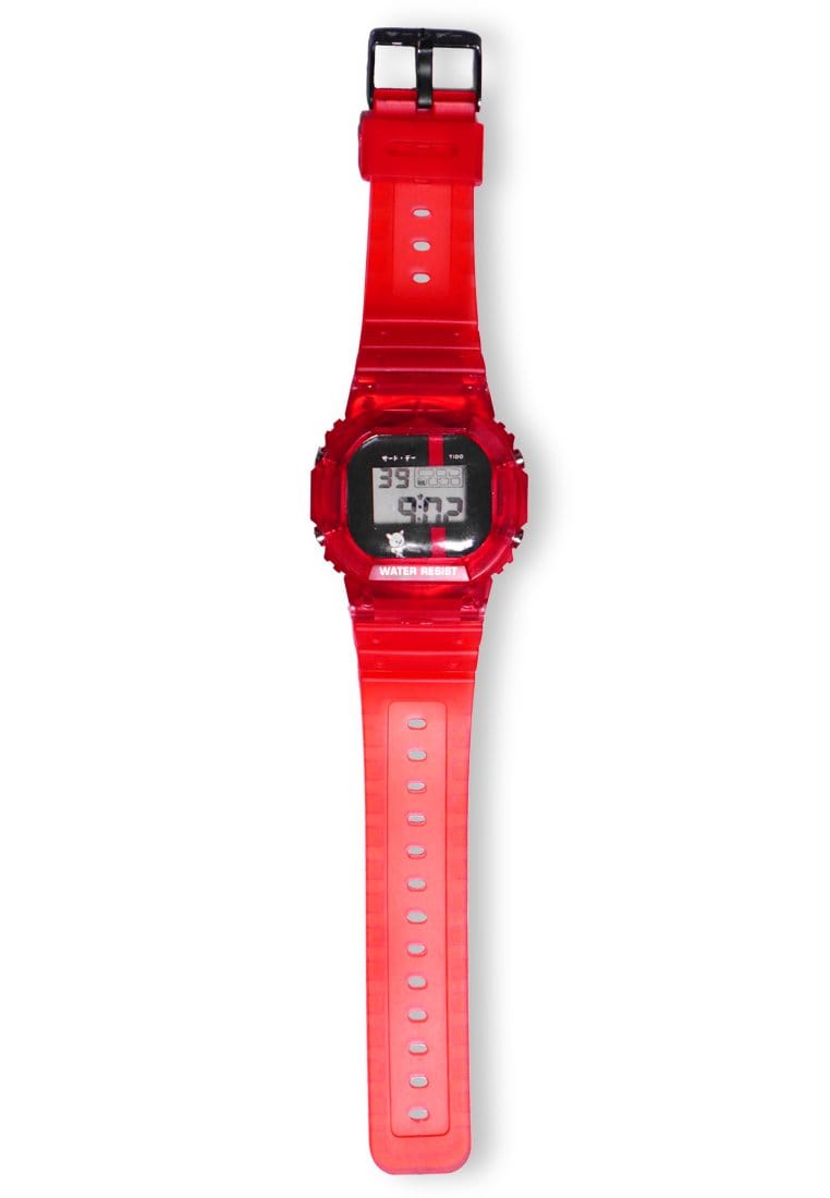 Third Day AMB72 Jam Tangan Digital Red Black Tido Katakana