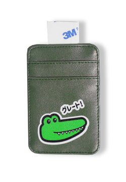 Td Friends AMB86 2-In-1 Wallet Cardcase Pop Socket Tripod Handphone Tdfriends Draco Hijau