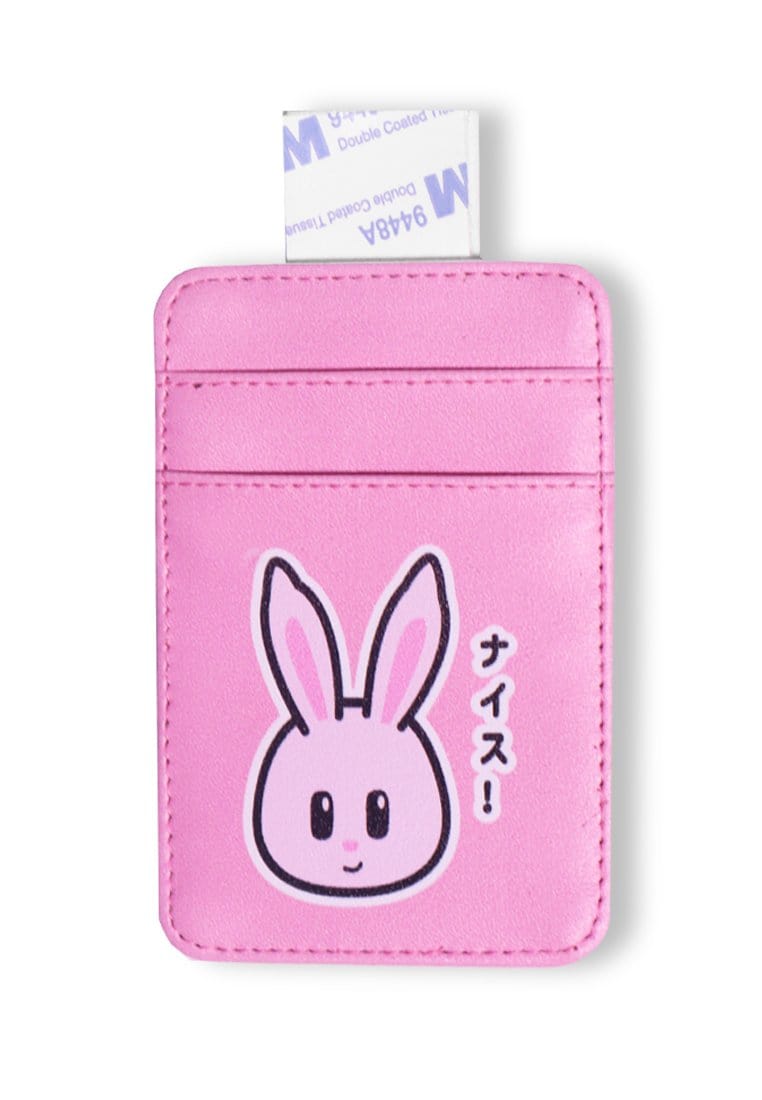 Td Friends AMB87 2-in-1 Wallet Cardcase Pop Socket Tripod Handphone Td Friends Angel B Pink