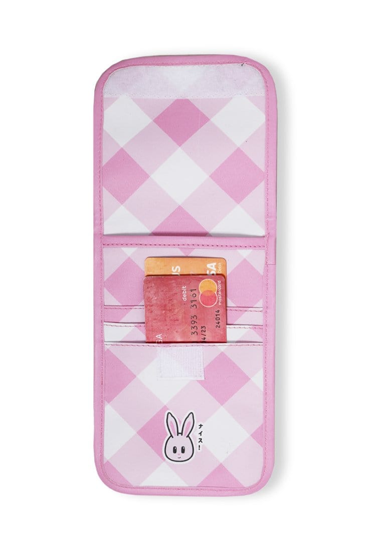 Td Friends AMB94 Dompet Gantung Kalung Leher Multifungsi Handphone Touchscreen Angel-B Pink