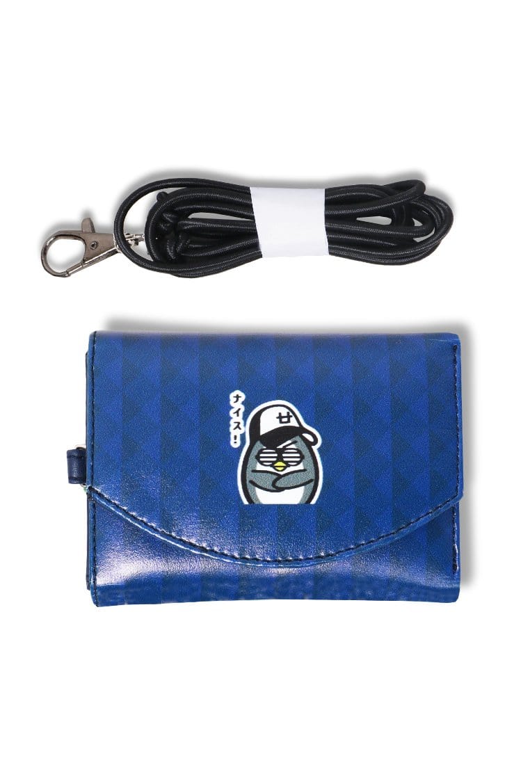 Td Friends AMC05 Dompet Wallet Kalung ID Card DJ Rock Biru