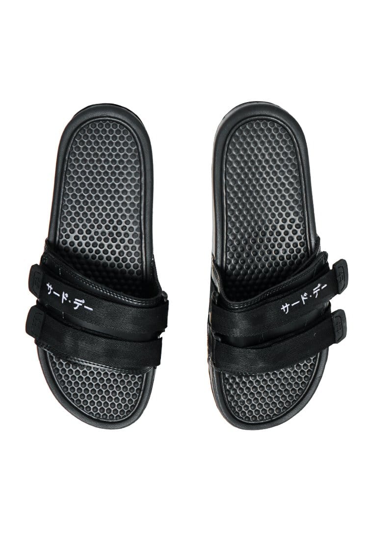 Third Day AMC09 Sandal Selop Webbing Katakana Hitam