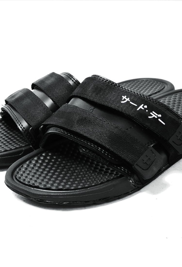 Third Day AMC09 Sandal Selop Webbing Katakana Hitam