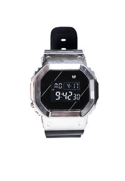 Third Day AMC19 Jam Tangan Digital Silver Hitam Logo