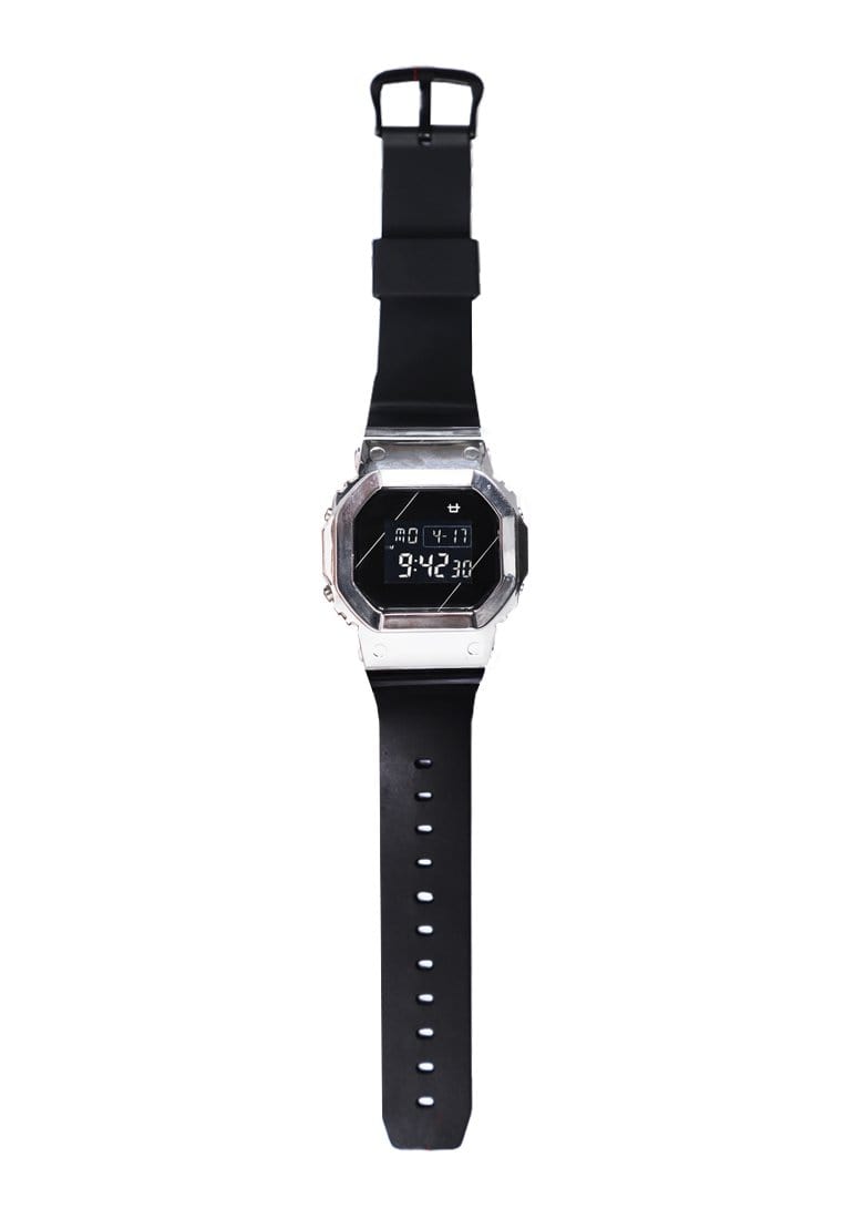 Third Day AMC19 Jam Tangan Digital Silver Hitam Logo