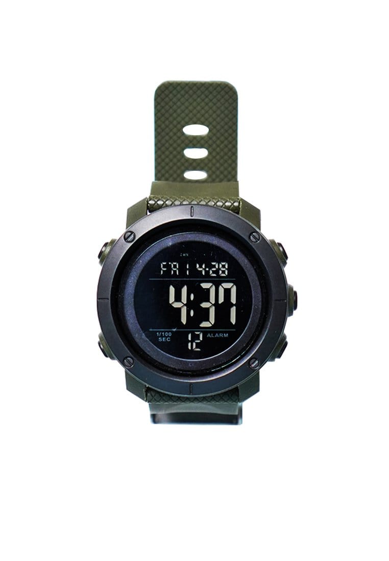 Third Day AMC41 Jam Tangan Circle Watch Green Army Stripe Katakana