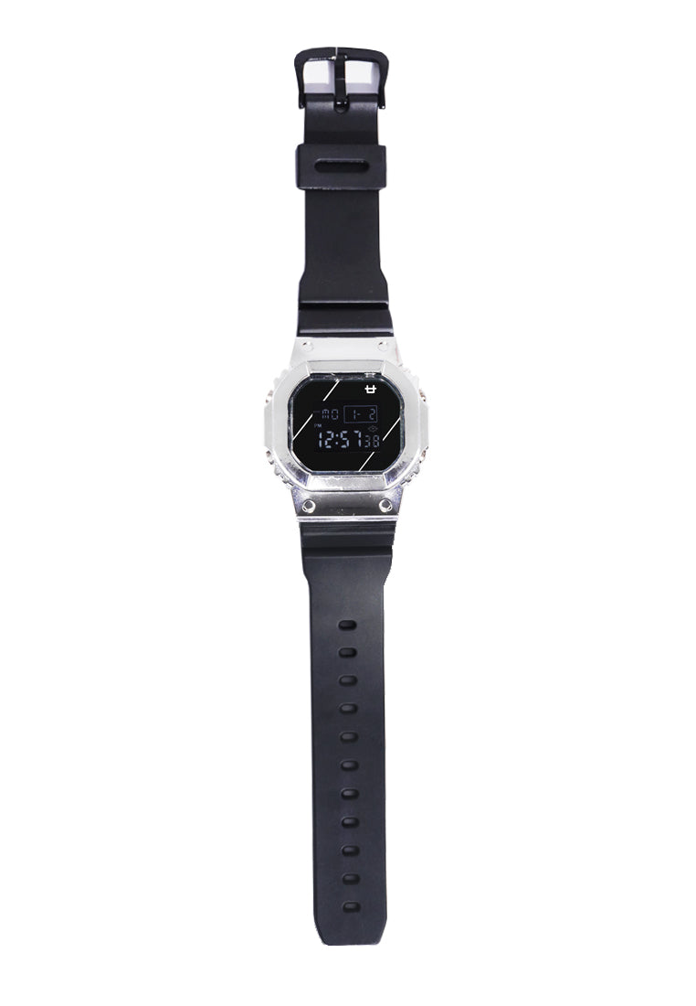 Third Day AMC65 Jam Tangan Digital Silver Logo Hitam