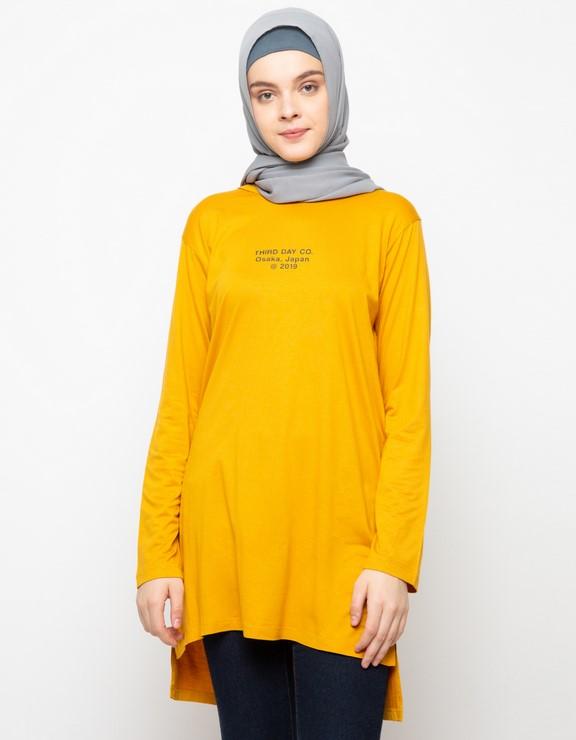 Third Day LTC27 mls thirddayco osaka japan kuning mustard kaos hijab lengan panjang