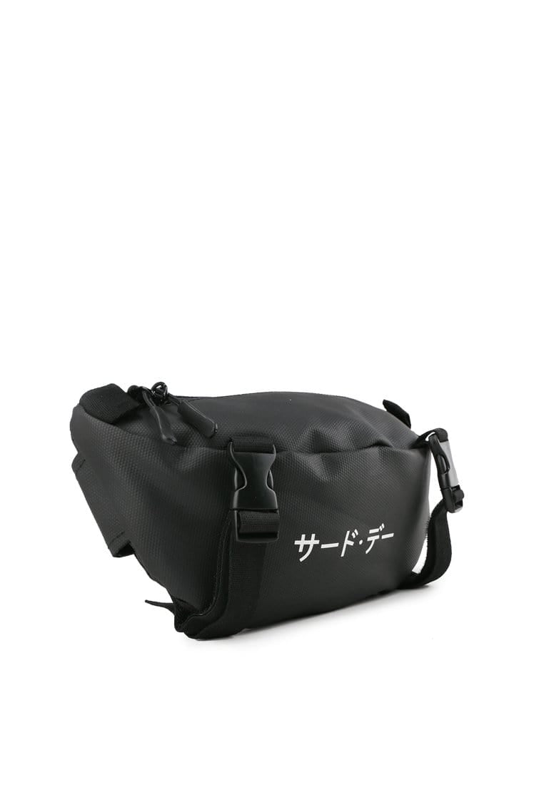 Third Day AMA71 Tas selempang sepeda waist bag 2-in1 katakana black