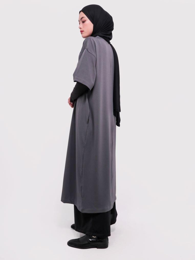Daw Project DA003 London Midi Dress Dark Grey
