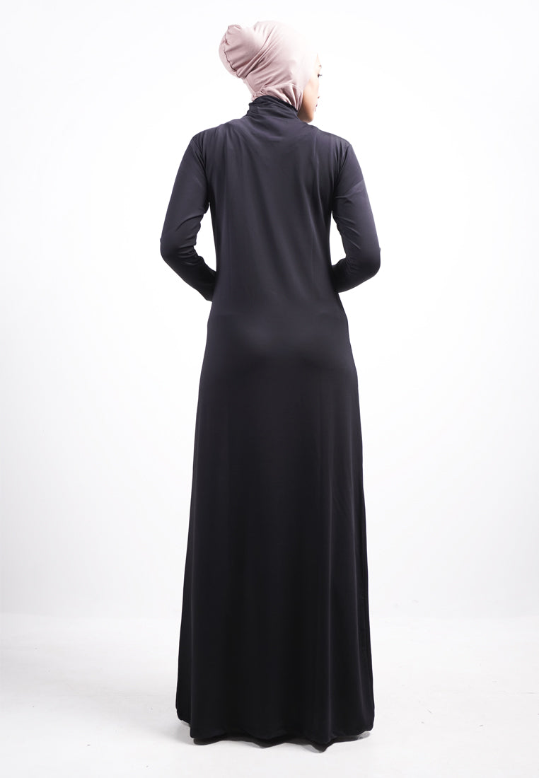 Daw Project DA013 Inner Dress Lengan Panjang Hitam