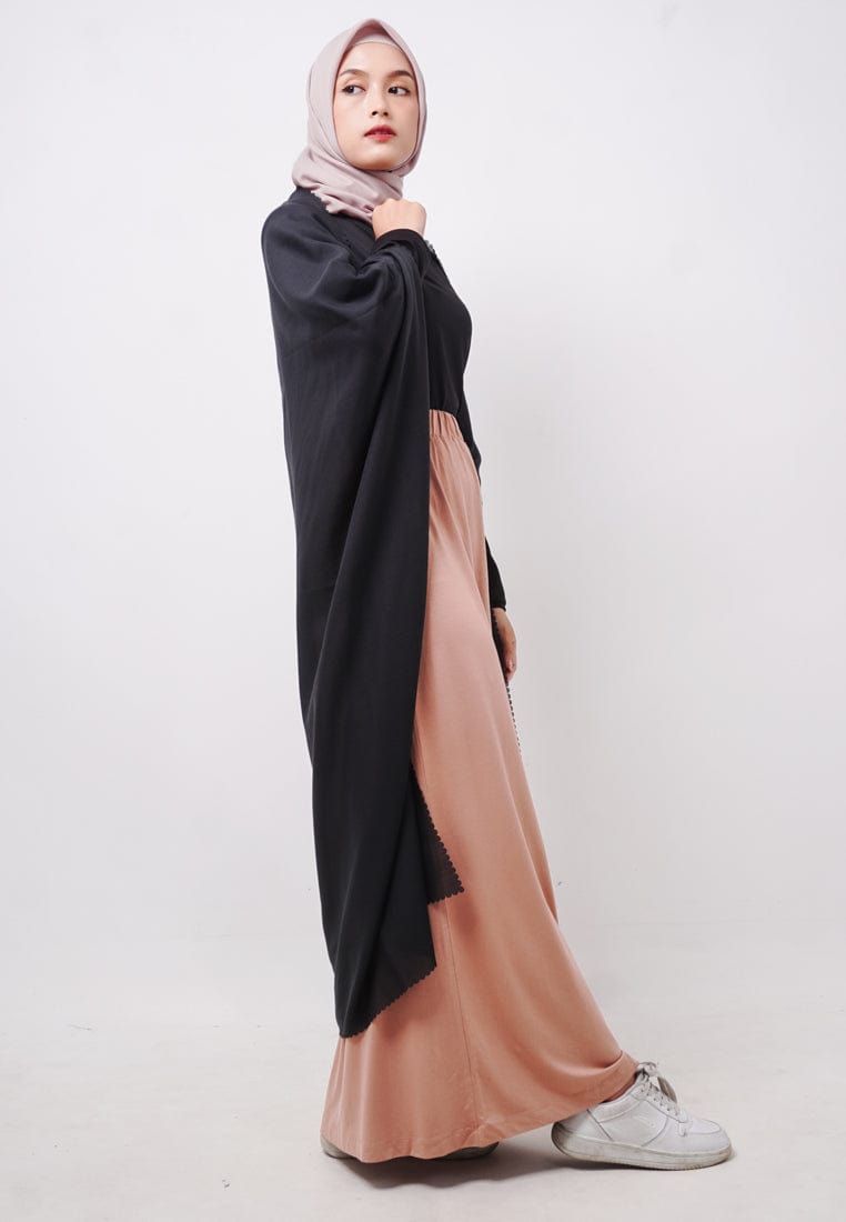 Daw Project DH072 Hijab Scarf Outer Voal 2-in-1 Outer Hitam