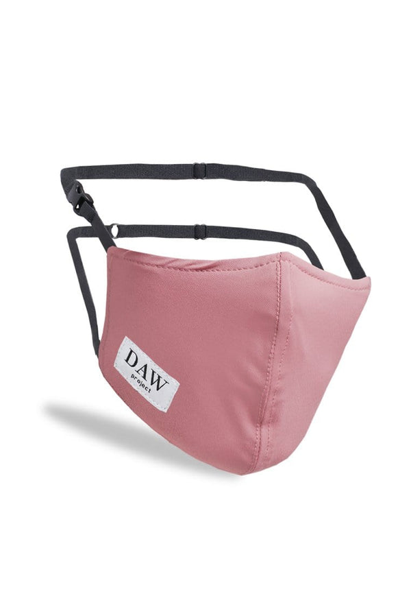 Daw Project DC013 Masker Kain Adjustable Easyclip Hijab Friendly Dusty Pink