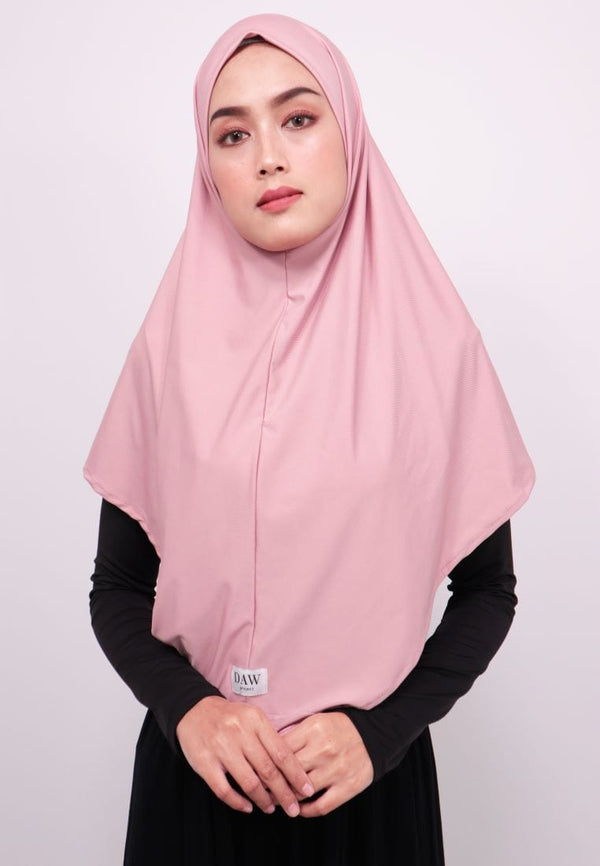 Daw Project DH015 Hijab Instan Sofia Dusty Pink