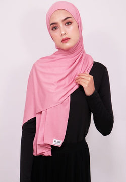 Daw Project DH016 Milan Hijab Pashmina Spandex Dusty pink