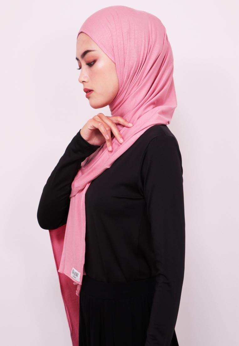 Daw Project DH016 Milan Hijab Pashmina Spandex Dusty pink