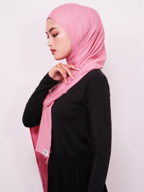 Daw Project DH068 Hijab Pashmina instan Pink