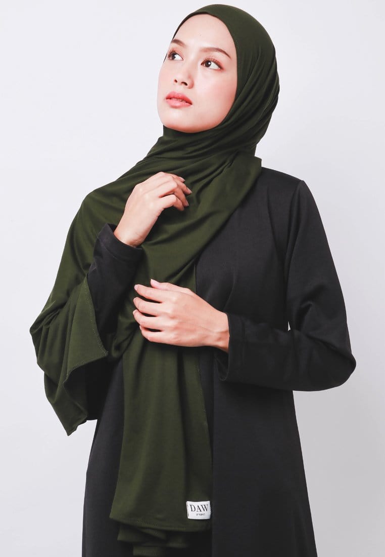 Daw Project DH040 Pashmina Instan Green Army