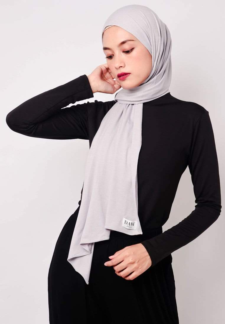 Daw Project DH044 Hijab Pashmina milan Silver