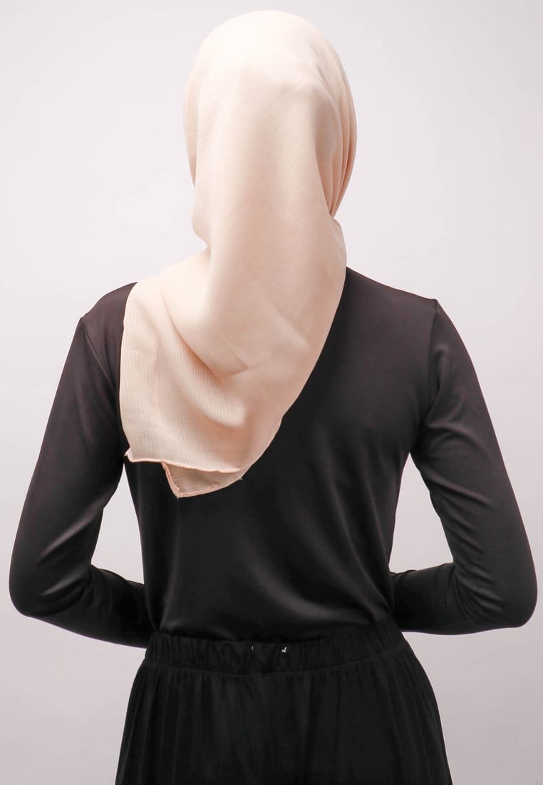 Daw Project DH054 Falencia Hijab Segiempat Coklat Susu