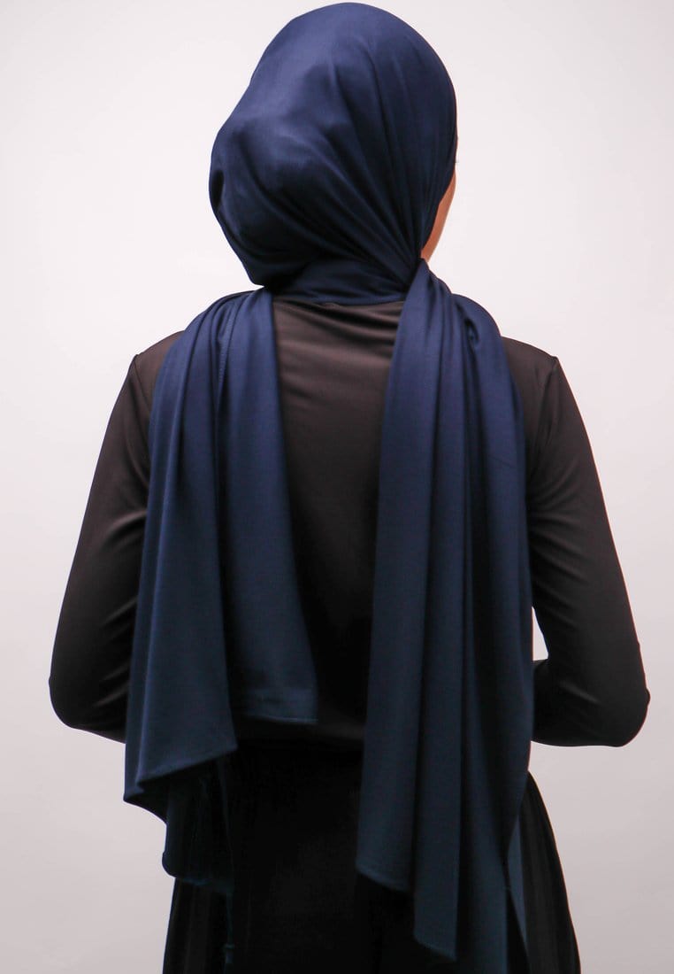 Daw Project DH067 Hijab Pashmina Tesel Navy