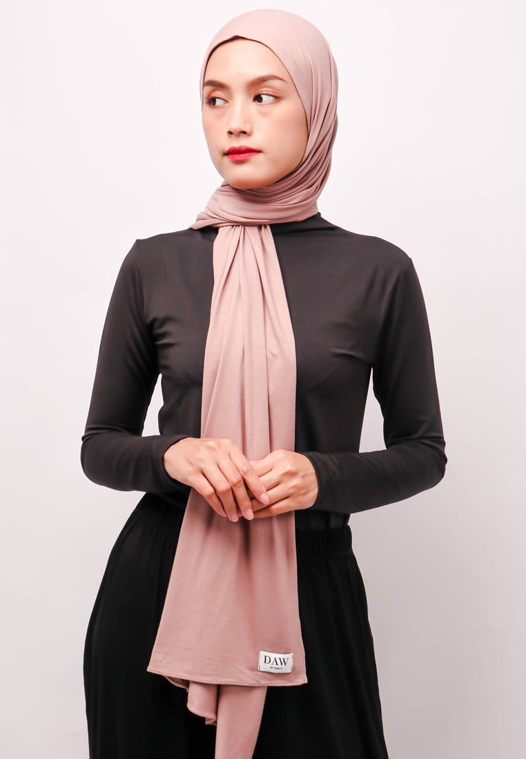 Daw Project DH070 Hijab Pashmina Instan Cappucino