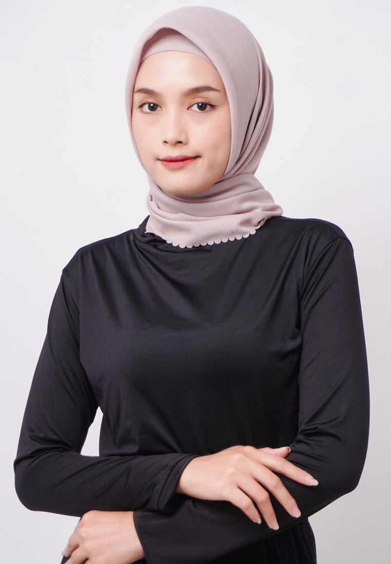 Daw Project DH073 Hijab Scarf Outer Voal 2-IN-1 Outer Coklat