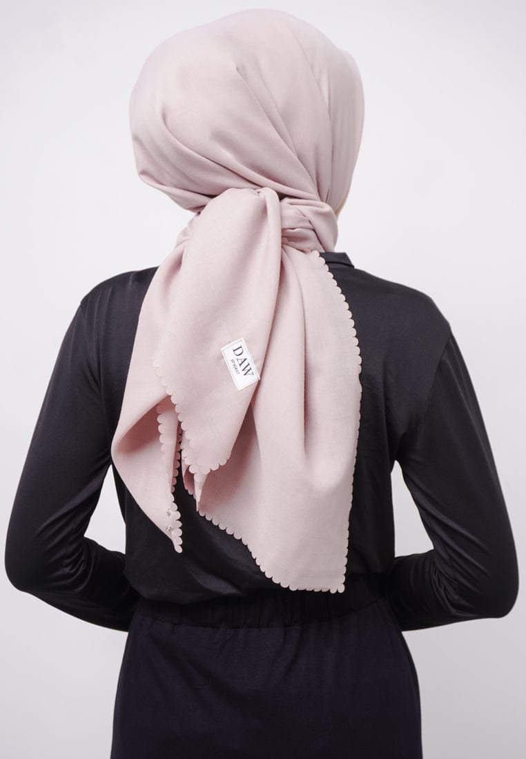 Daw Project DH073 Hijab Scarf Outer Voal 2-IN-1 Outer Coklat