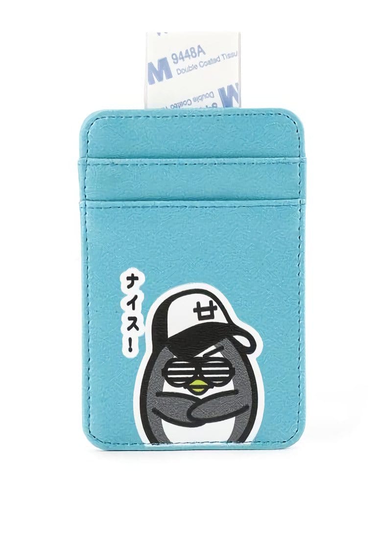 Td Friends AMB81 2-in-1 Wallet Cardcase Pop Socket Tripod Handphone Td Friends Dj Rock Aqua