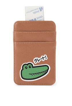Td Friends AMB85 2-in-1 Wallet Cardcase Pop Socket Tripod Handphone Td friends Draco Coklat