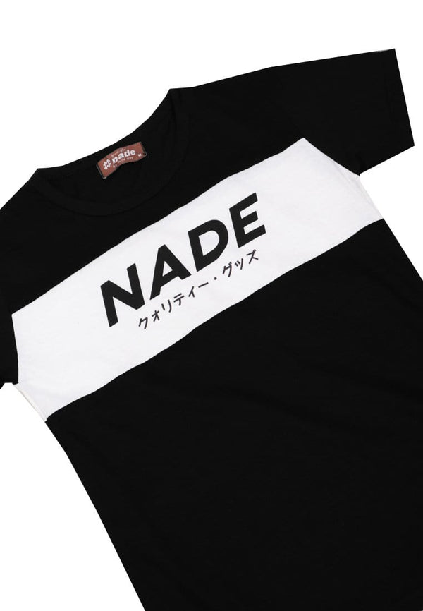 Nade Japan FT011W	s/s Lds Nade Jpn Box blk-wh