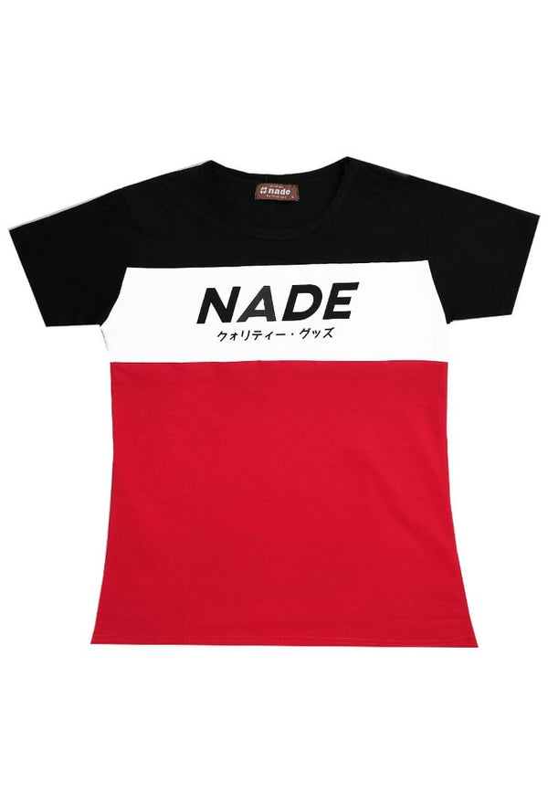 Nade Japan FT012 S/S LDS NADE RB NV-WH-RED