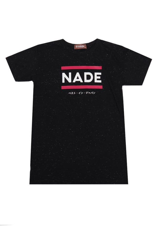 Nade Japan FT015W	s/s Lds Nade 2Lines Red blk nap