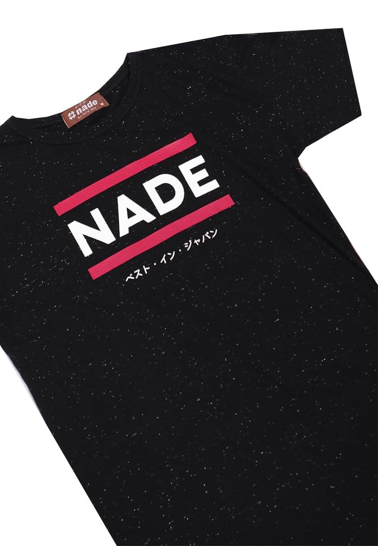 Nade Japan FT015W	s/s Lds Nade 2Lines Red blk nap