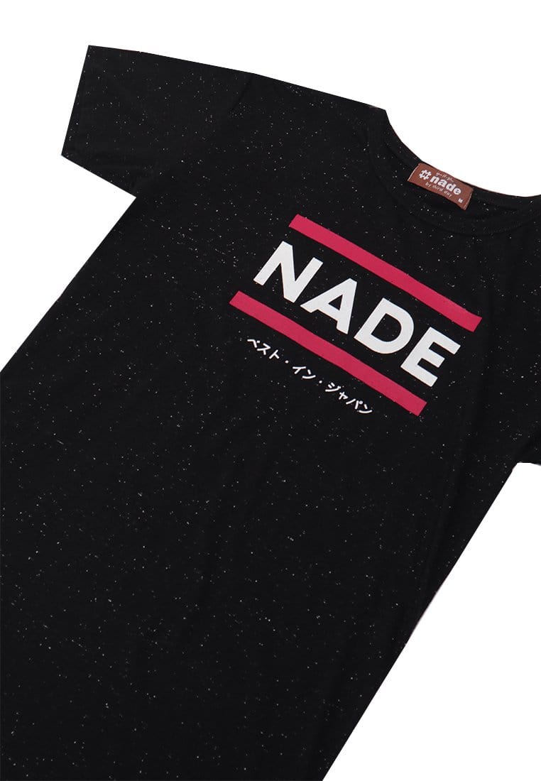 Nade Japan FT015W	s/s Lds Nade 2Lines Red blk nap
